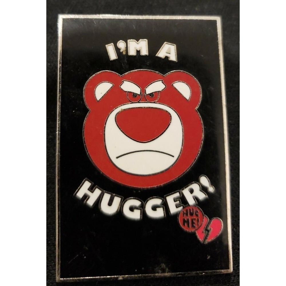 Disney Pin Toy Story Bear Villain Lotso I'm a hugger Silver Metal Finish 77281